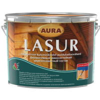Купить AURA LASUR деревозащитное средство 9л (тик)