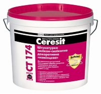 Купить Ceresit CT 174 силикон-силикатная штукатурка «камешковая» 25кг