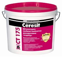 Купить Ceresit CT 175 силикон-силикатная штукатурка «короед» 25кг