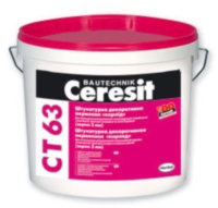 Купить Ceresit CT 63 акриловая штукатурка «короед» 25кг