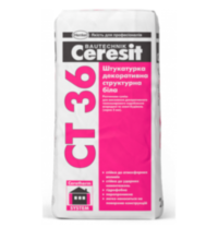 Купить Ceresit СТ 36 штукатурка структурная белая 25кг