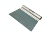 Купить Co.Me 111BO Шпатель зубчатый закаленная голубая сталь с алюминиевой ручкой