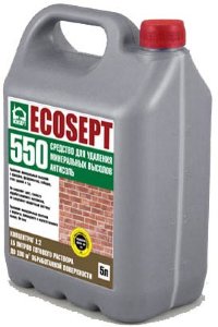Купить ECOSEPT 550 средство для удаления минеральных высолов 5л