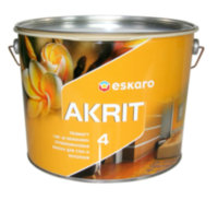 Купить ESKARO AKRIT 4 краска для потолков и стен (глубокоматовая) 9.5л