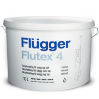 Купить Flugger Flutex 4 матовая акриловая краска для стен и потолков 10л