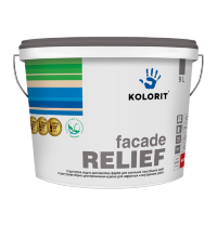 Купить KOLORIT Facade Relief структурная водно-дисперсионная краска 4,5л