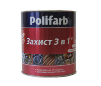 Купить Polifarb "ЗАХИСТ 3в1" акриловая грунт-эмаль 2,7кг