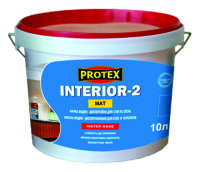 Купить Protex INTERIOR-2 водно-дисперсионная для стен и потолков краска 10л
